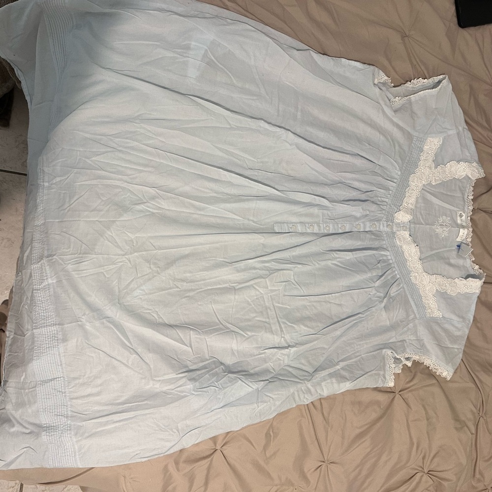 Eileen West Women's 100% Cotton Dobby Nightgown